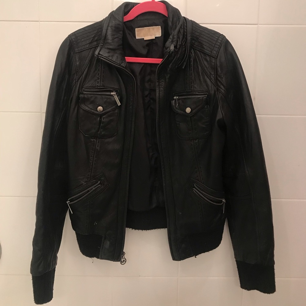 Michael Kors Black Leather Jacket